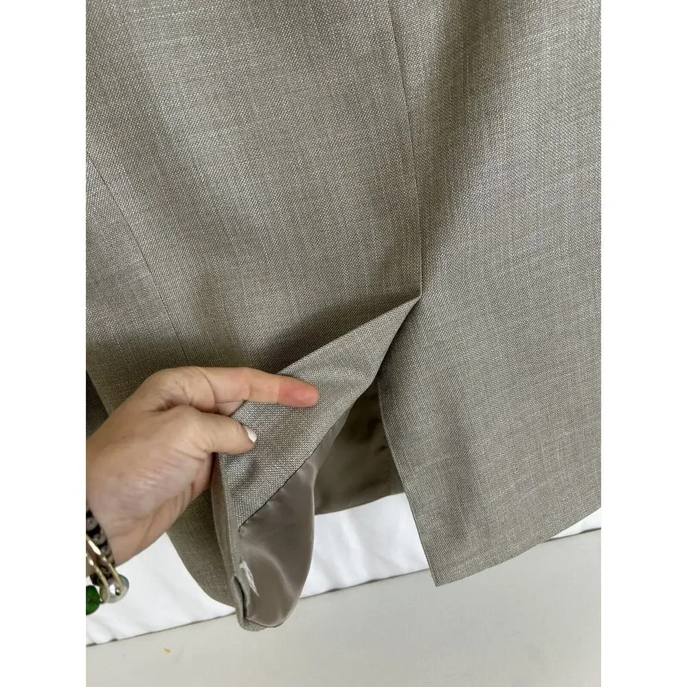 Lauren Ralph Lauren Men's Blazer Linen Rayon Polyester‎ Beige Tan Size 42R VGUC